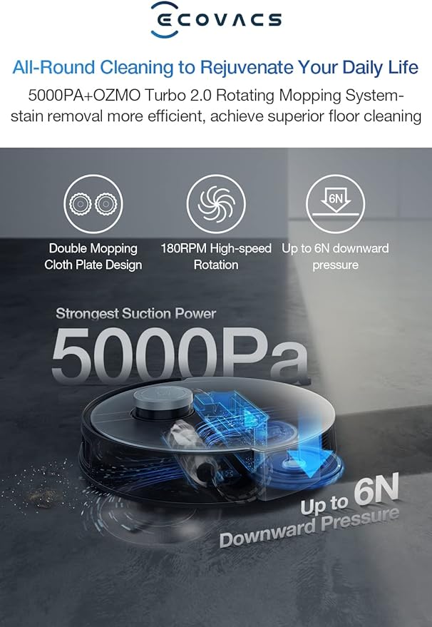 DEEBOT X1 Turbo Robot Vacuum Cleaner